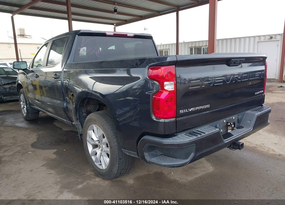2022 CHEVROLET SILVERADO 1500 2WD SHORT BED CUSTOM VIN: 1GCPABEK0NZ530487