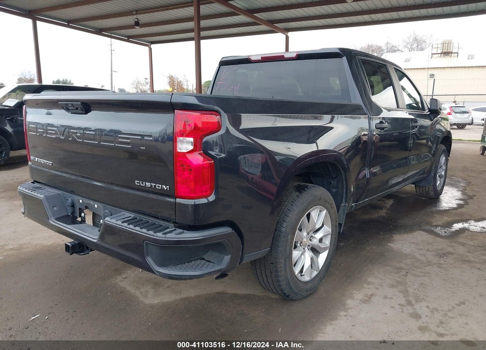 2022 CHEVROLET SILVERADO 1500 2WD SHORT BED CUSTOM VIN: 1GCPABEK0NZ530487