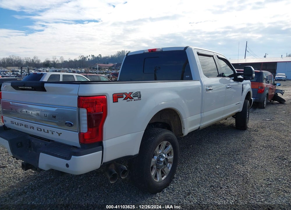 2019 FORD F-350 PLATINUM VIN: 1FT8W3BT0KEE31146