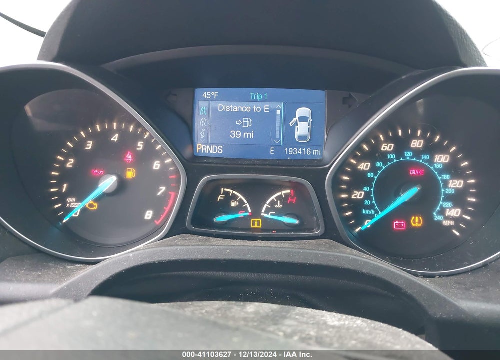 2014 FORD ESCAPE S VIN: 1FMCU0F7XEUC44420