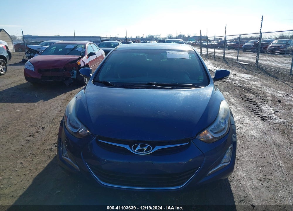 2016 HYUNDAI ELANTRA VIN: KMHDH4AE4GU603253