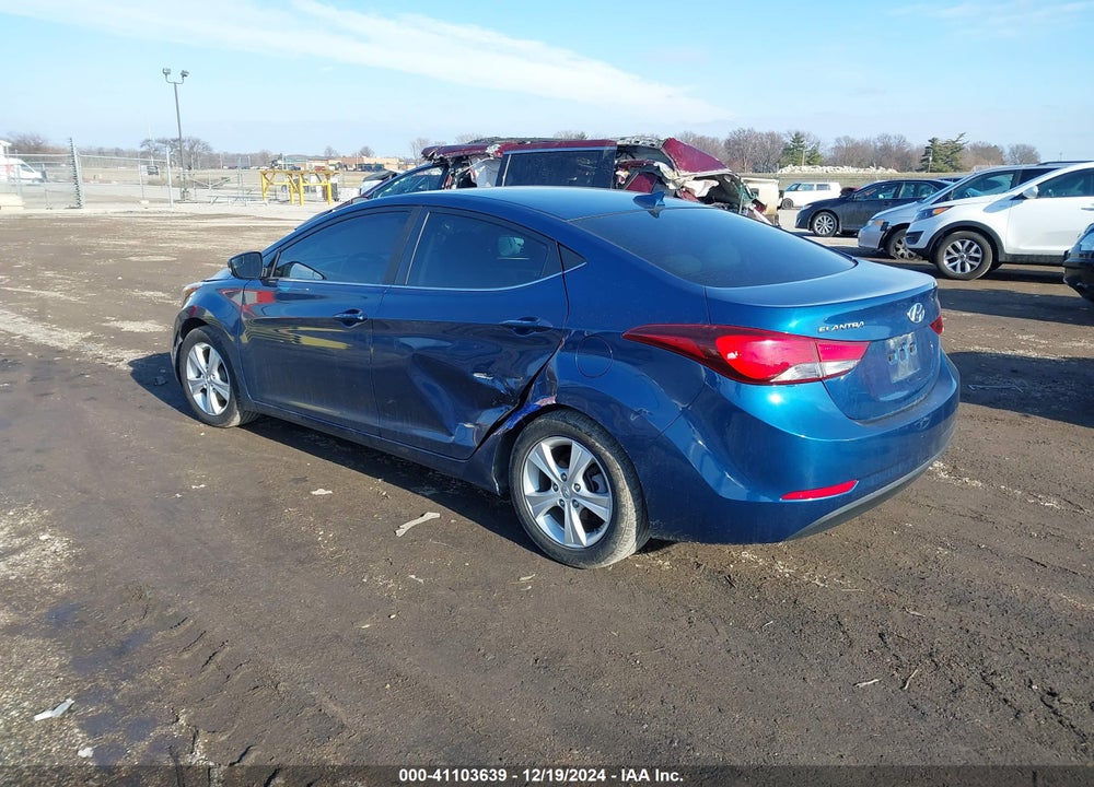 2016 HYUNDAI ELANTRA VIN: KMHDH4AE4GU603253