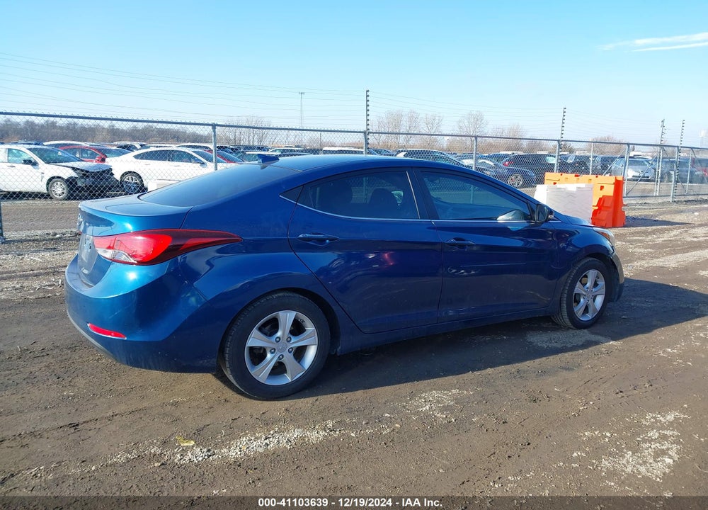 2016 HYUNDAI ELANTRA VIN: KMHDH4AE4GU603253
