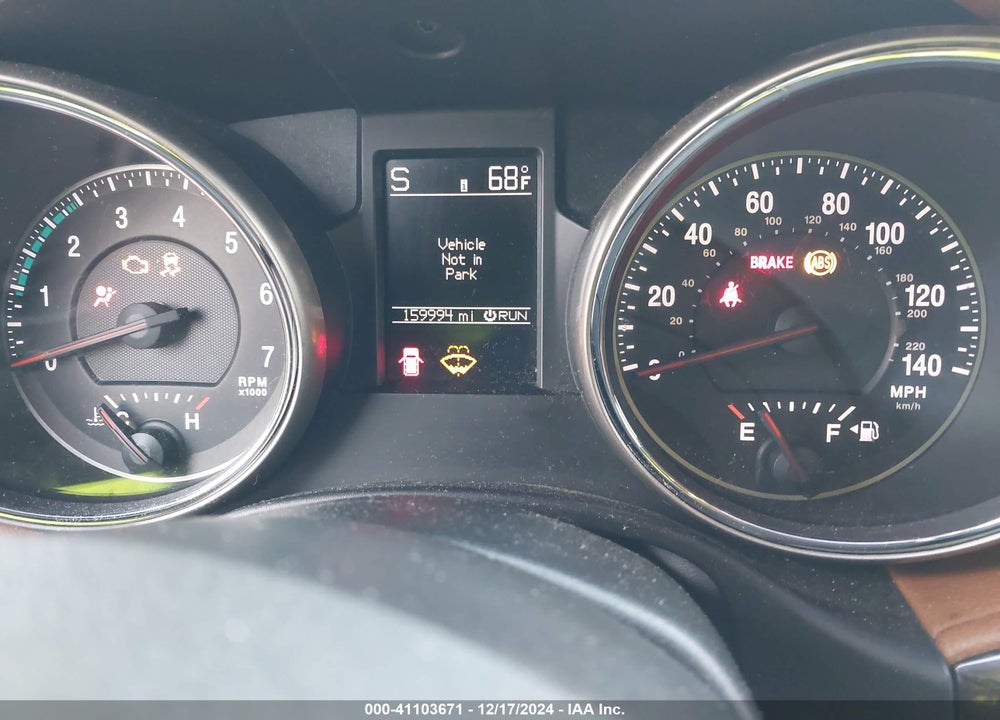 2013 JEEP GRAND CHEROKEE OVERLAND SUMMIT VIN: 1C4RJECT3DC556539