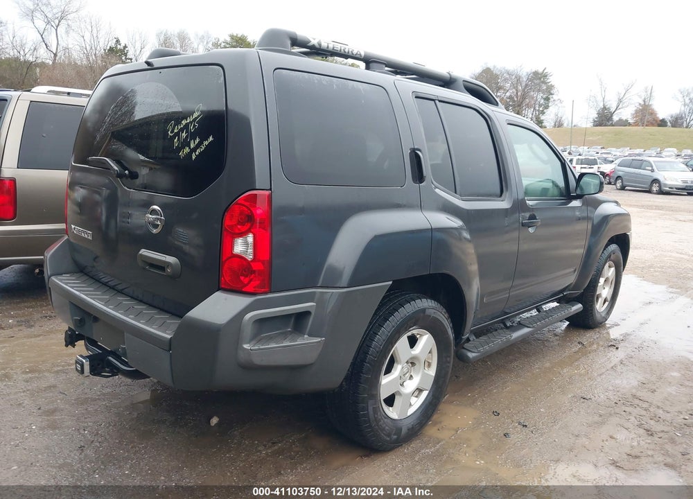 2007 NISSAN XTERRA S VIN: 5N1AN08U37C521702