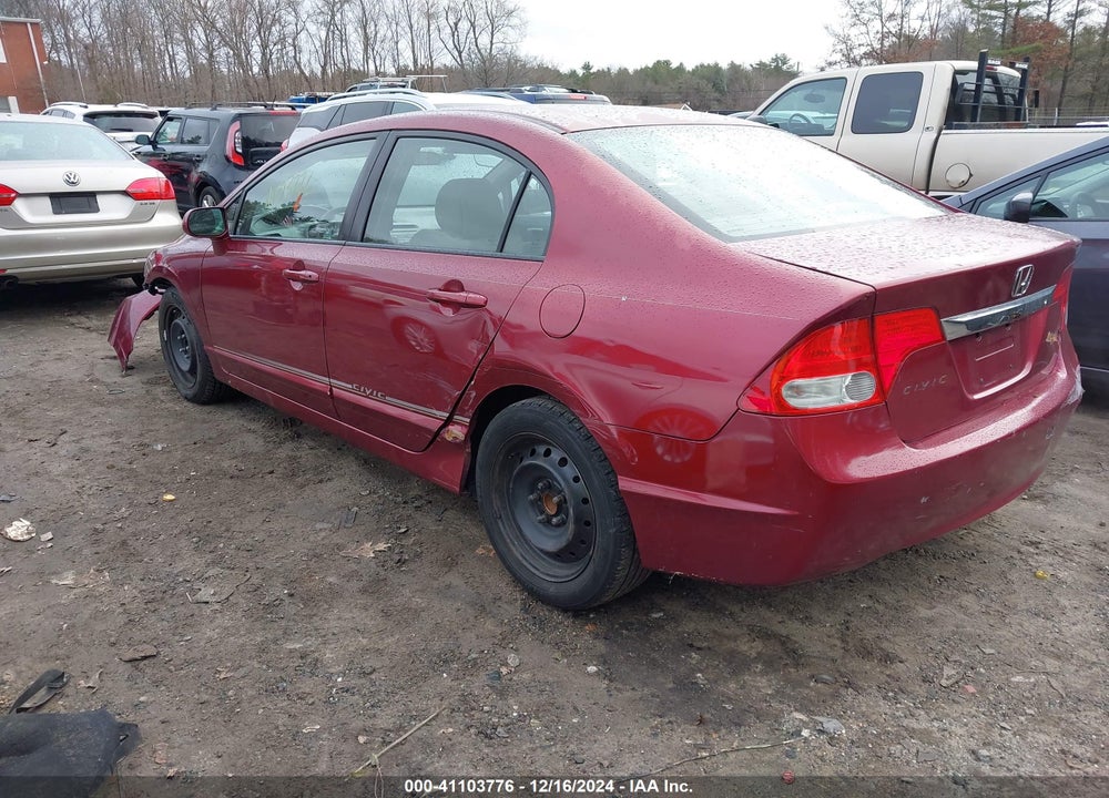 2009 HONDA CIVIC LX VIN: 2HGFA16589H364371