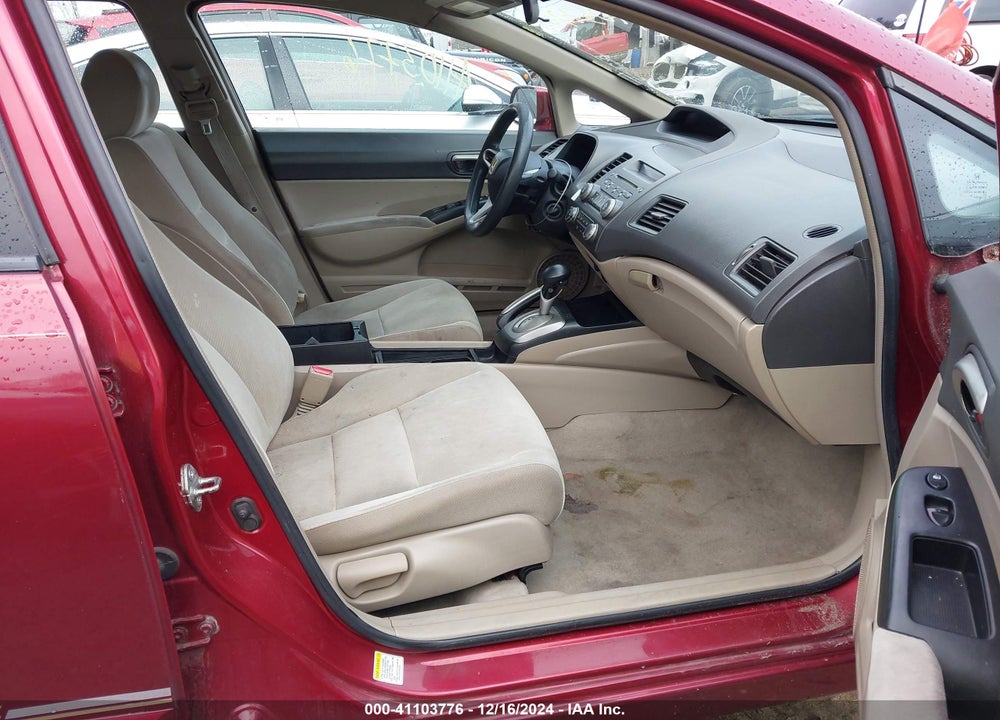 2009 HONDA CIVIC LX VIN: 2HGFA16589H364371
