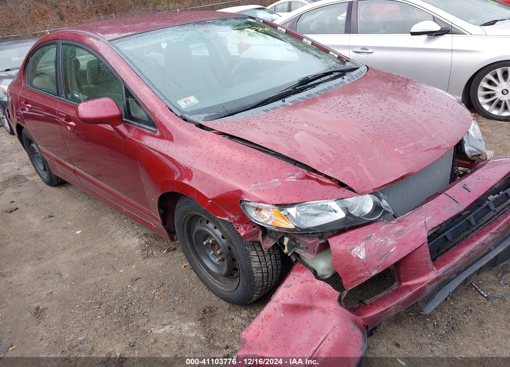 2009 HONDA CIVIC LX VIN: 2HGFA16589H364371