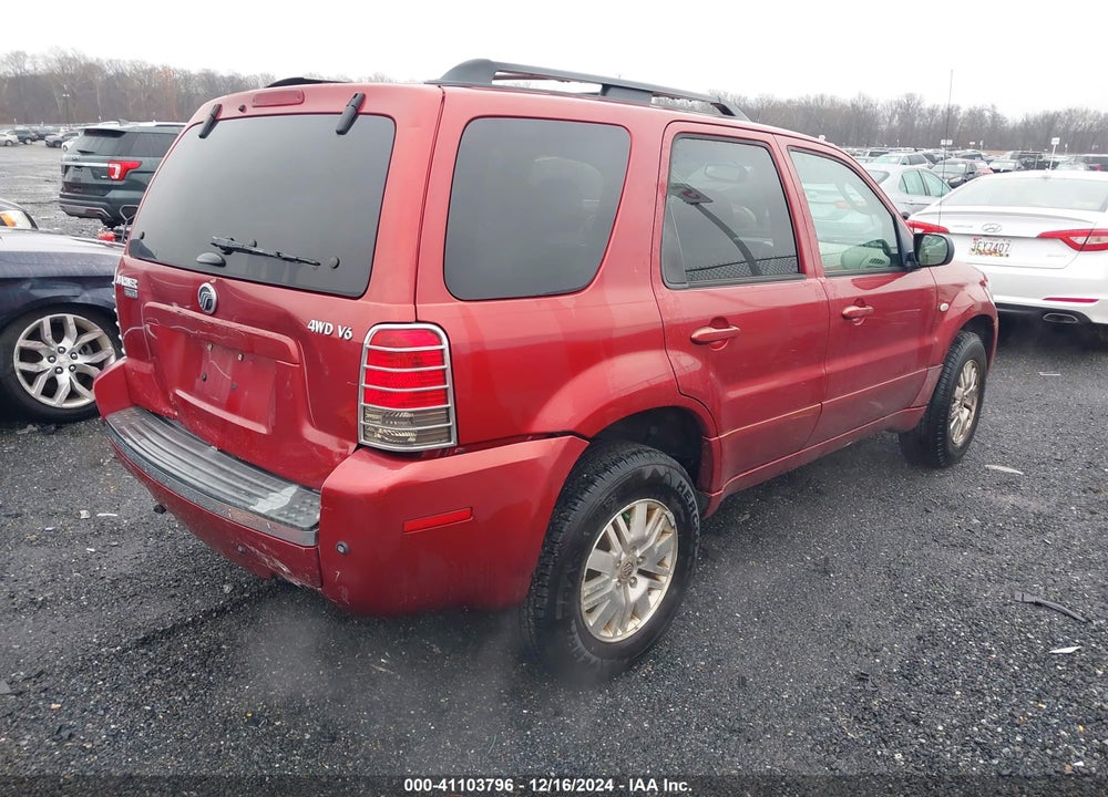 2005 MERCURY MARINER LUXURY/PREMIER VIN: 4M2CU57105DJ09825