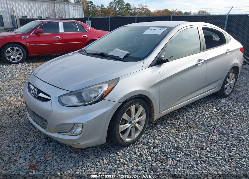 2013 HYUNDAI ACCENT GLS VIN: KMHCU4AE8DU338839