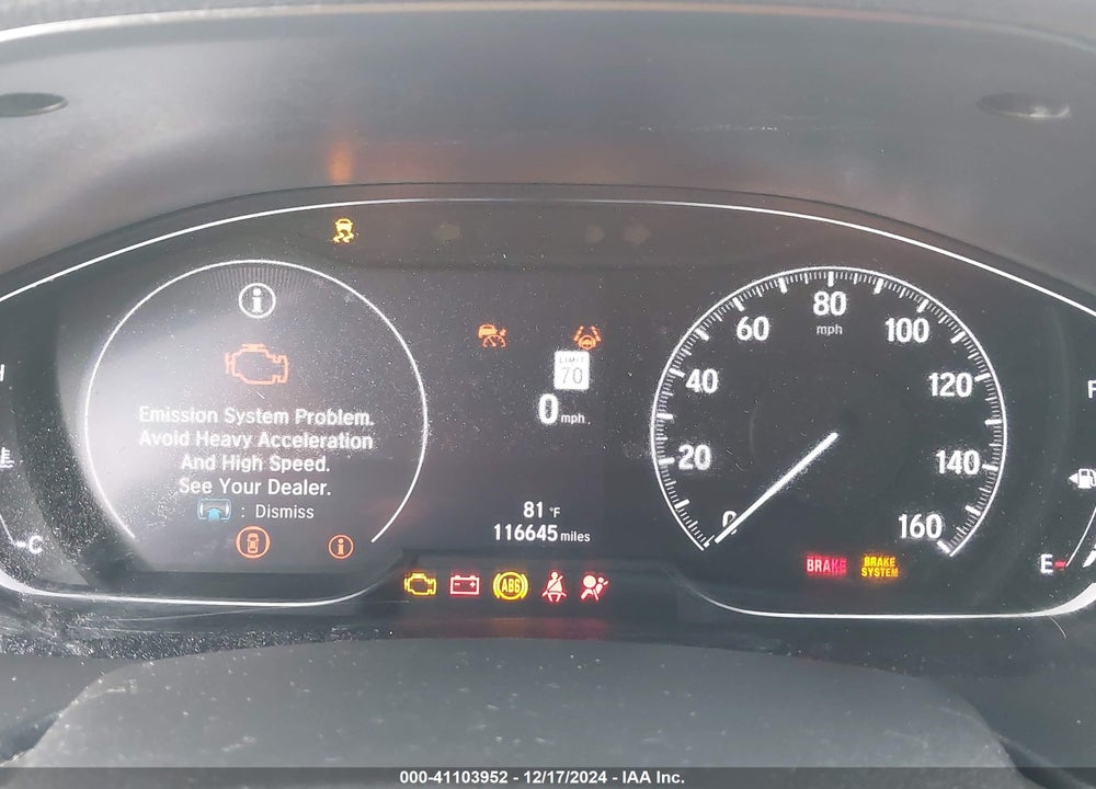 2021 HONDA ACCORD VIN: 1HGCV1F1XMA111354