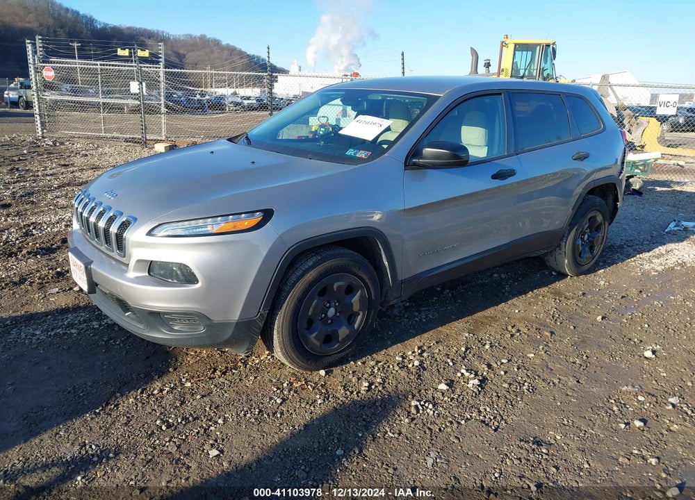 2016 JEEP CHEROKEE SPORT VIN: 1C4PJMAB4GW295596