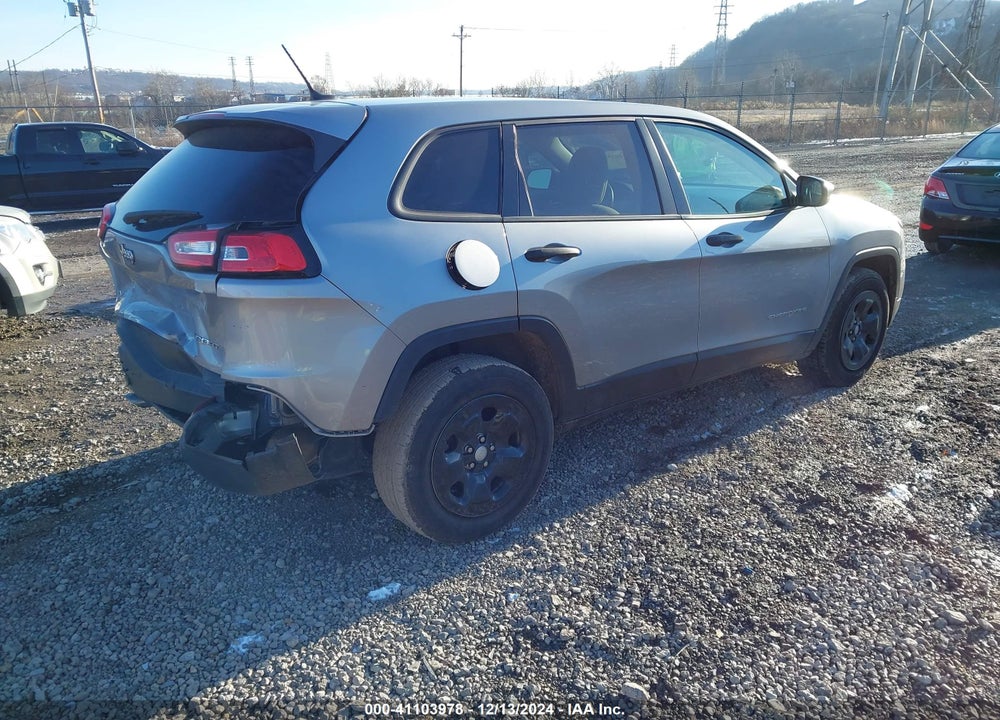 2016 JEEP CHEROKEE SPORT VIN: 1C4PJMAB4GW295596