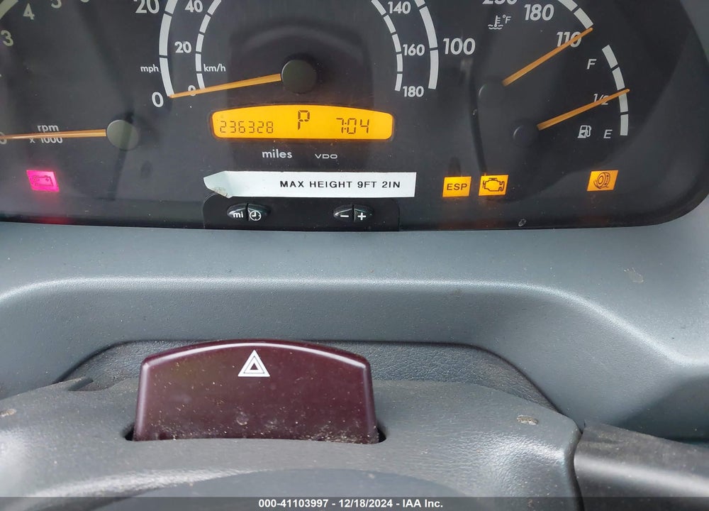 2004 DODGE SPRINTER VAN 2500 VIN: WD2PD644145618731