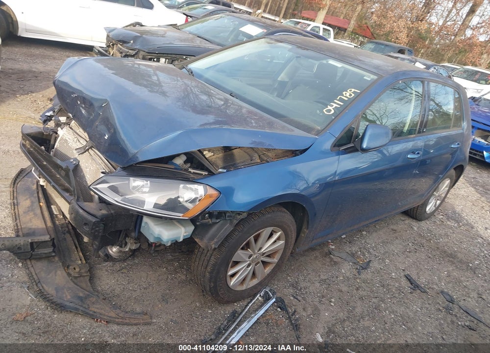 2016 VOLKSWAGEN GOLF TSI S 4-DOOR VIN: 3VW217AU3GM041789