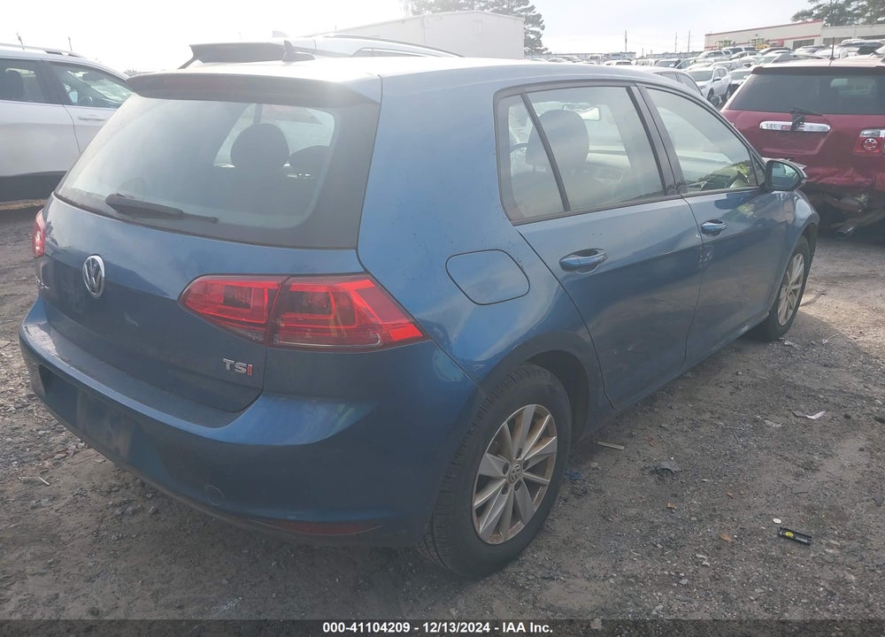 2016 VOLKSWAGEN GOLF TSI S 4-DOOR VIN: 3VW217AU3GM041789