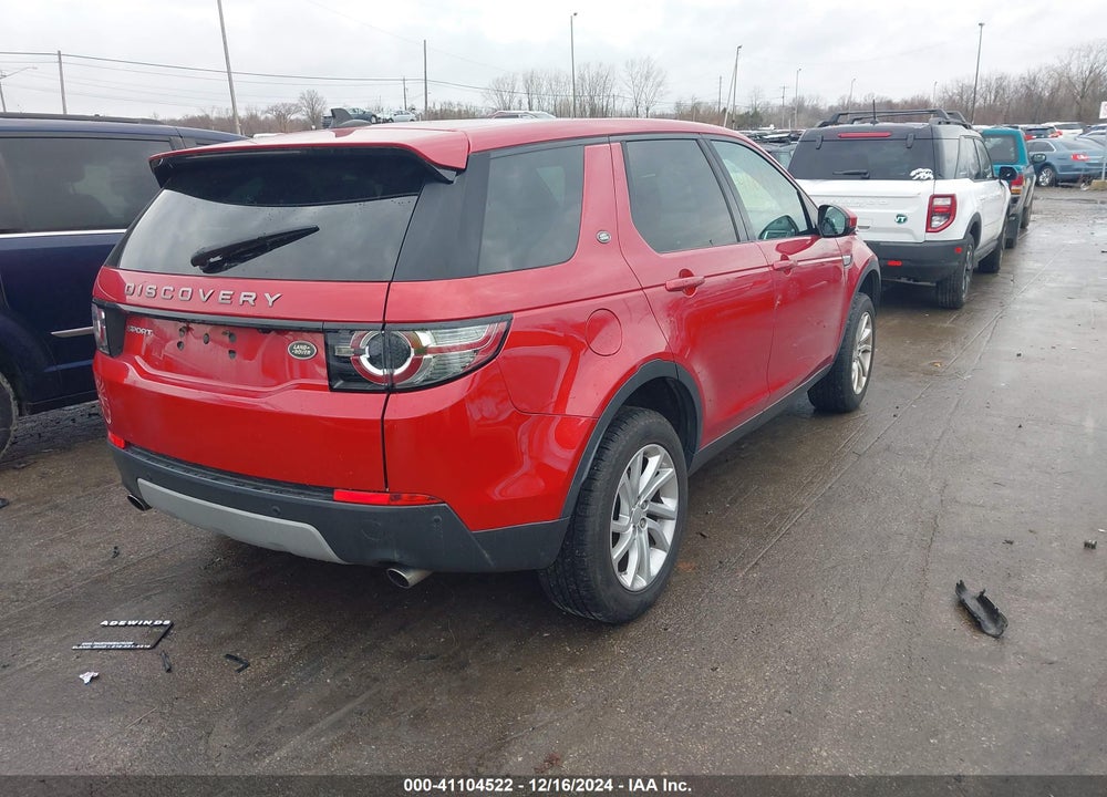 2016 LAND ROVER DISCOVERY SPORT HSE VIN: SALCR2BG6GH554351