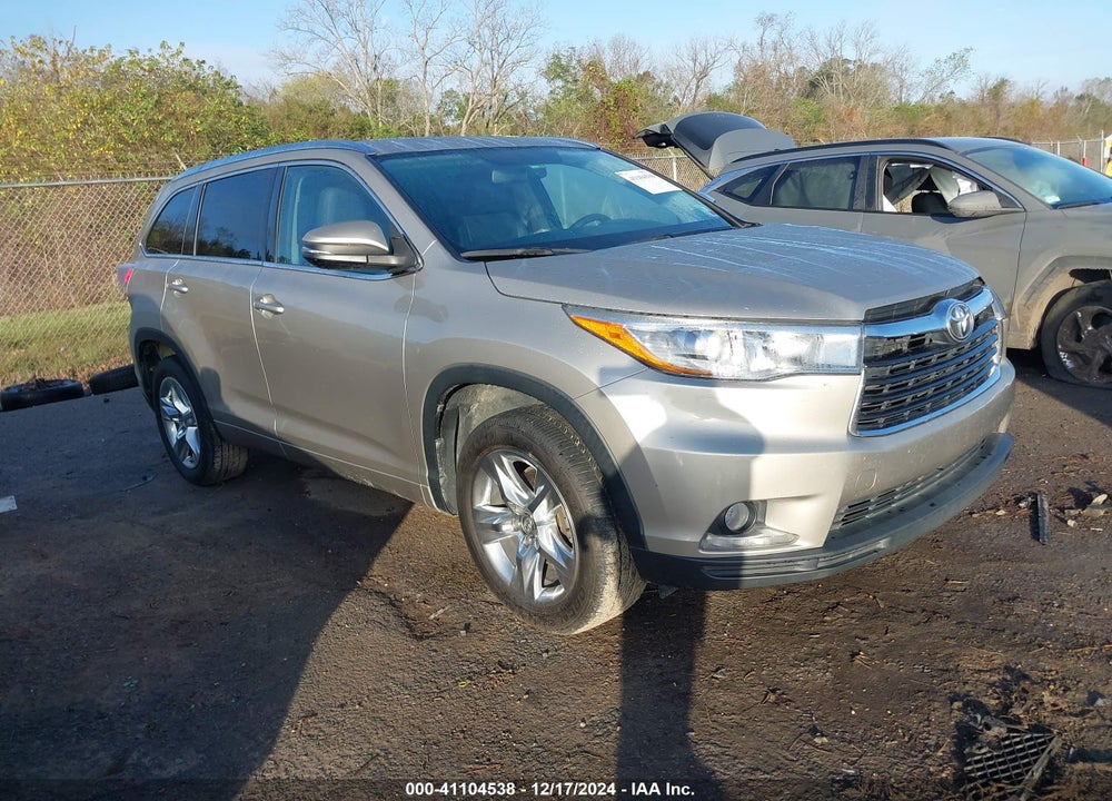 2014 TOYOTA HIGHLANDER LIMITED V6 VIN: 5TDYKRFHXES017777