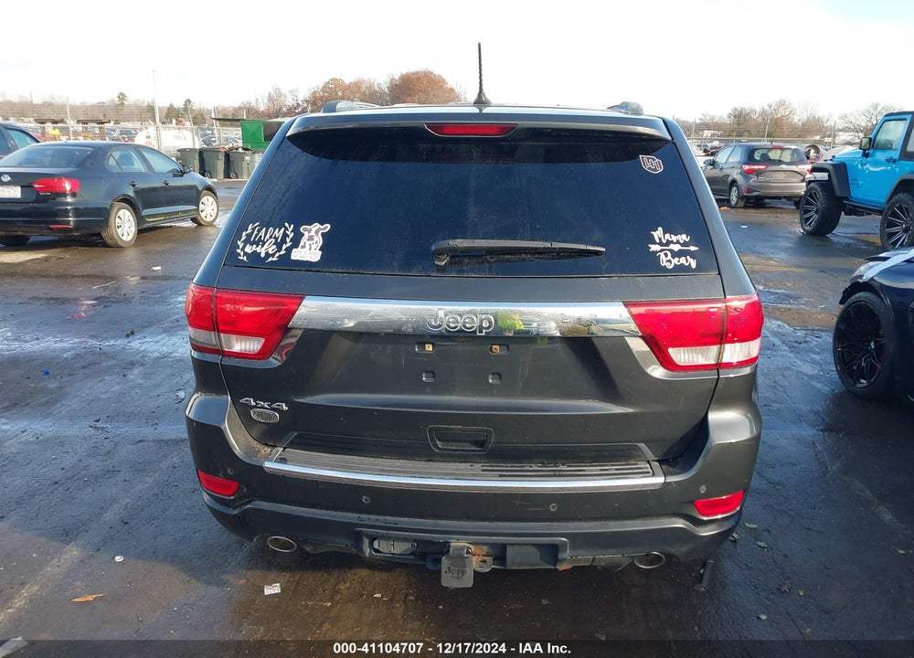 2011 JEEP GRAND CHEROKEE OVERLAND VIN: 1J4RR6GT5BC560267