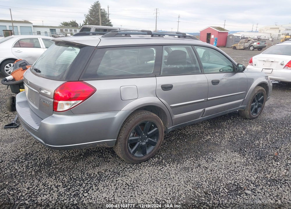 2008 SUBARU OUTBACK VIN: 4S4BP60C187331010