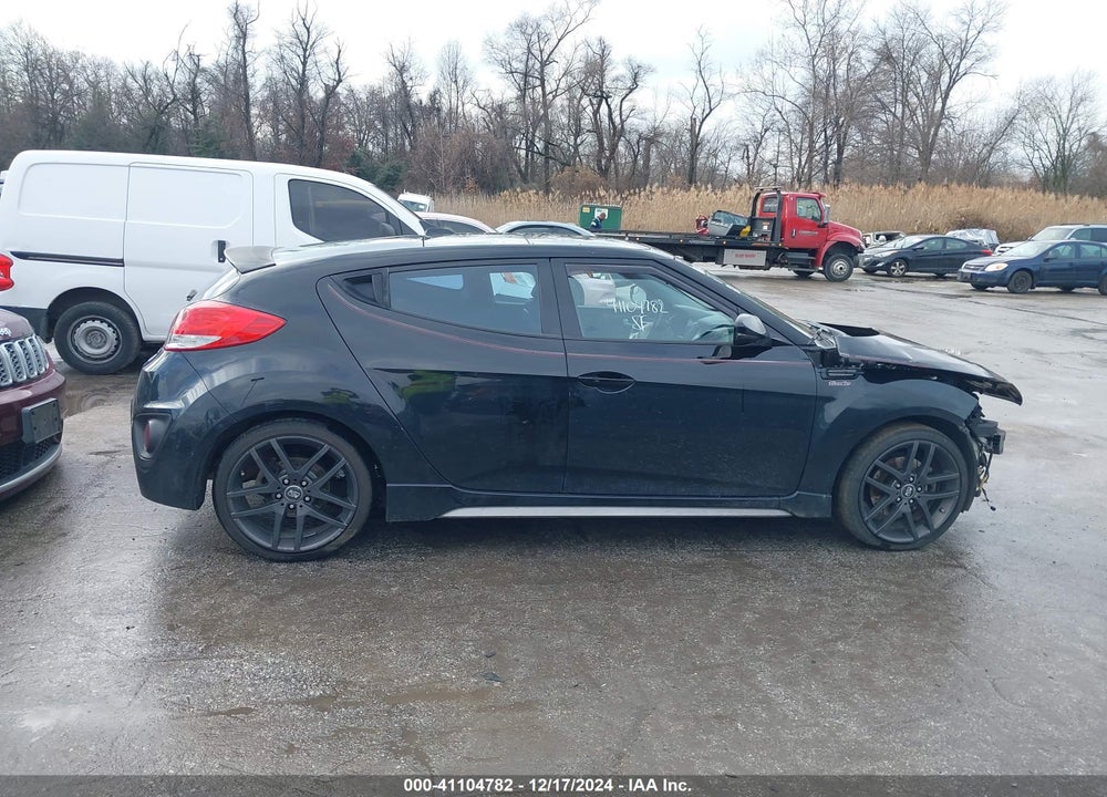 2014 HYUNDAI VELOSTER TURBO W/BLUE VIN: KMHTC6AE6EU203424
