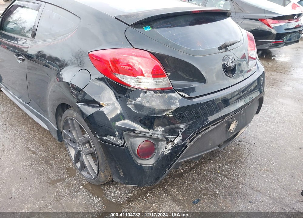 2014 HYUNDAI VELOSTER TURBO W/BLUE VIN: KMHTC6AE6EU203424
