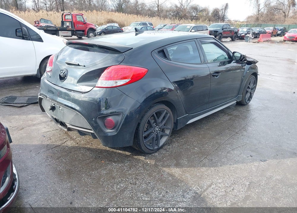 2014 HYUNDAI VELOSTER TURBO W/BLUE VIN: KMHTC6AE6EU203424
