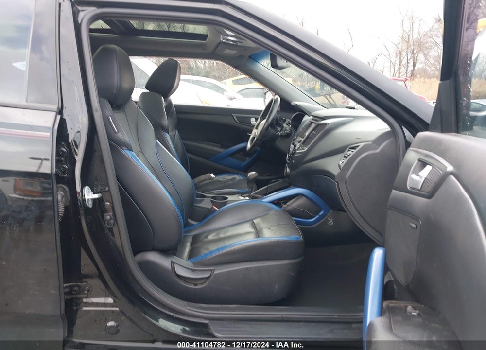 2014 HYUNDAI VELOSTER TURBO W/BLUE VIN: KMHTC6AE6EU203424