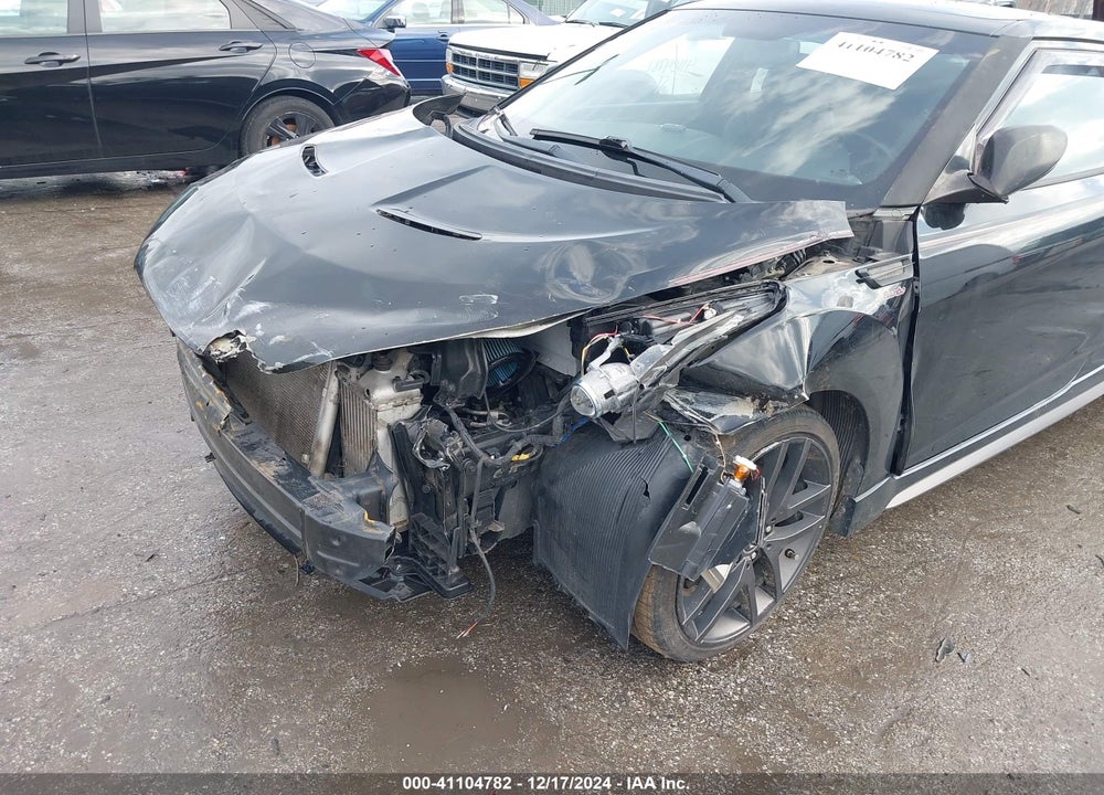 2014 HYUNDAI VELOSTER TURBO W/BLUE VIN: KMHTC6AE6EU203424