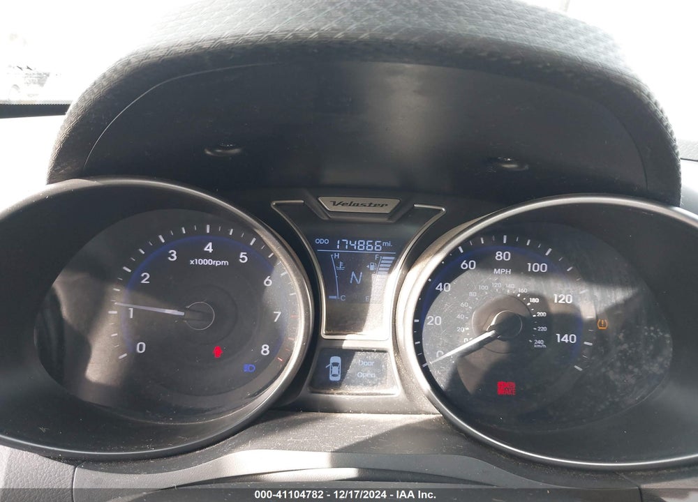 2014 HYUNDAI VELOSTER TURBO W/BLUE VIN: KMHTC6AE6EU203424