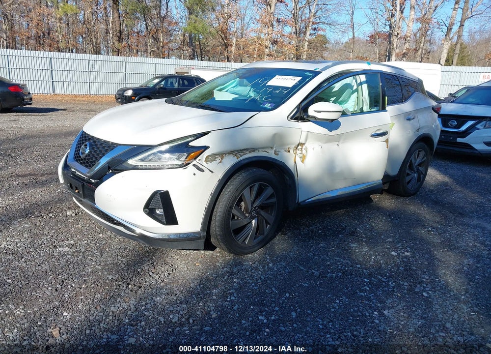 2019 NISSAN MURANO SL VIN: 5N1AZ2MS9KN121273