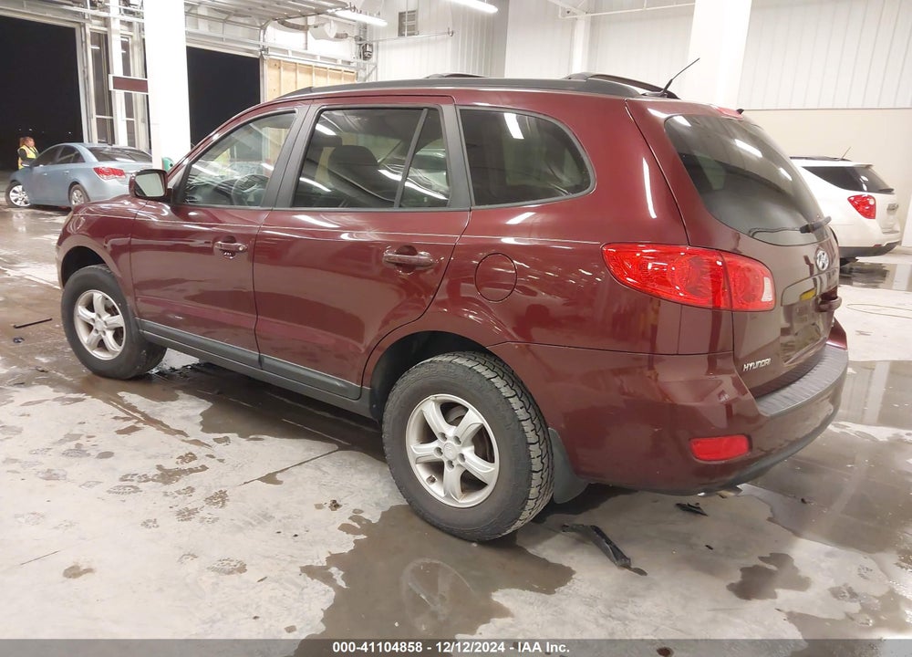 2008 HYUNDAI SANTA FE GLS VIN: 5NMSG13D38H219006