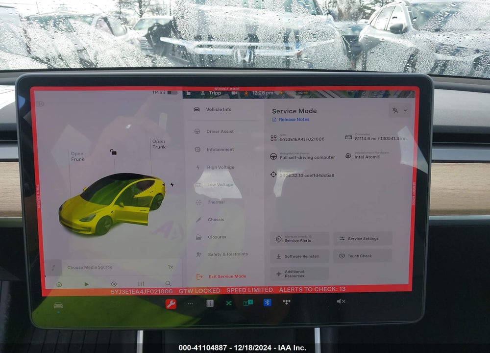 2018 TESLA MODEL 3 LONG RANGE/MID RANGE VIN: 5YJ3E1EA4JF021006