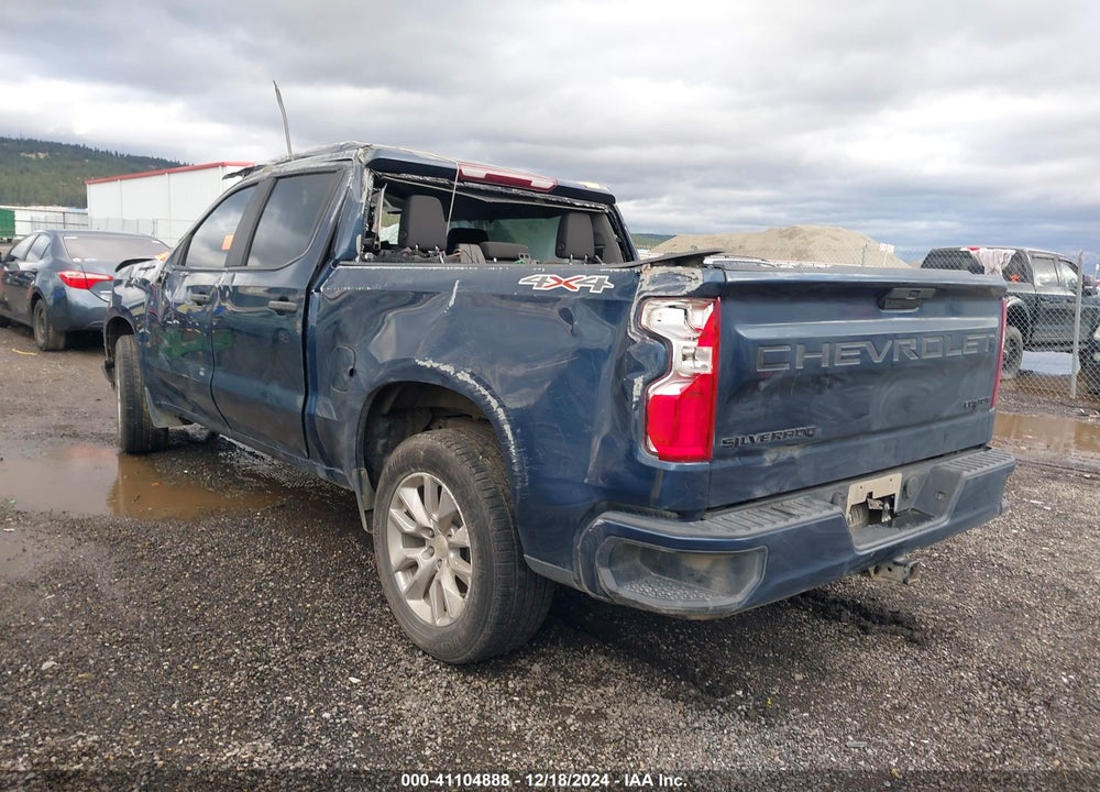 2020 CHEVROLET SILVERADO 1500 4WD SHORT BED CUSTOM VIN: 3GCPYBEH7LG454134