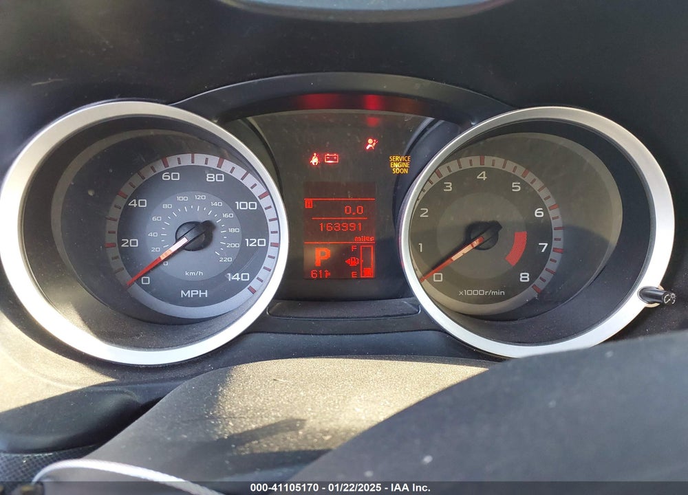 2008 MITSUBISHI LANCER VIN: JA3AU86U18U020665