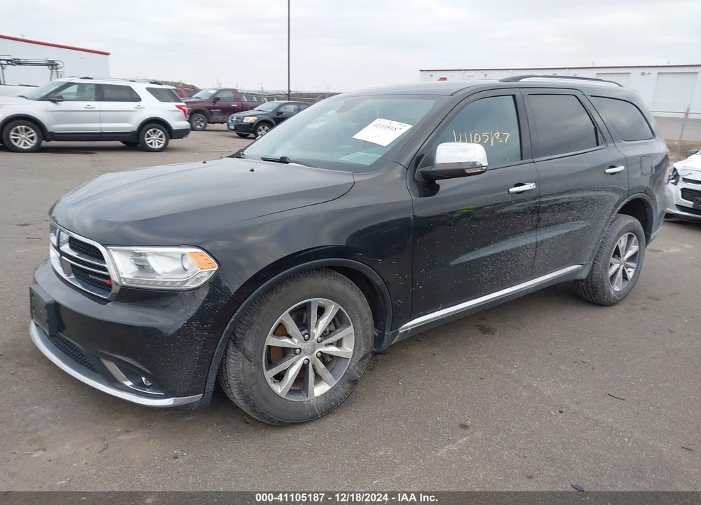 2016 DODGE DURANGO LIMITED VIN: 1C4RDJDG2GC484318