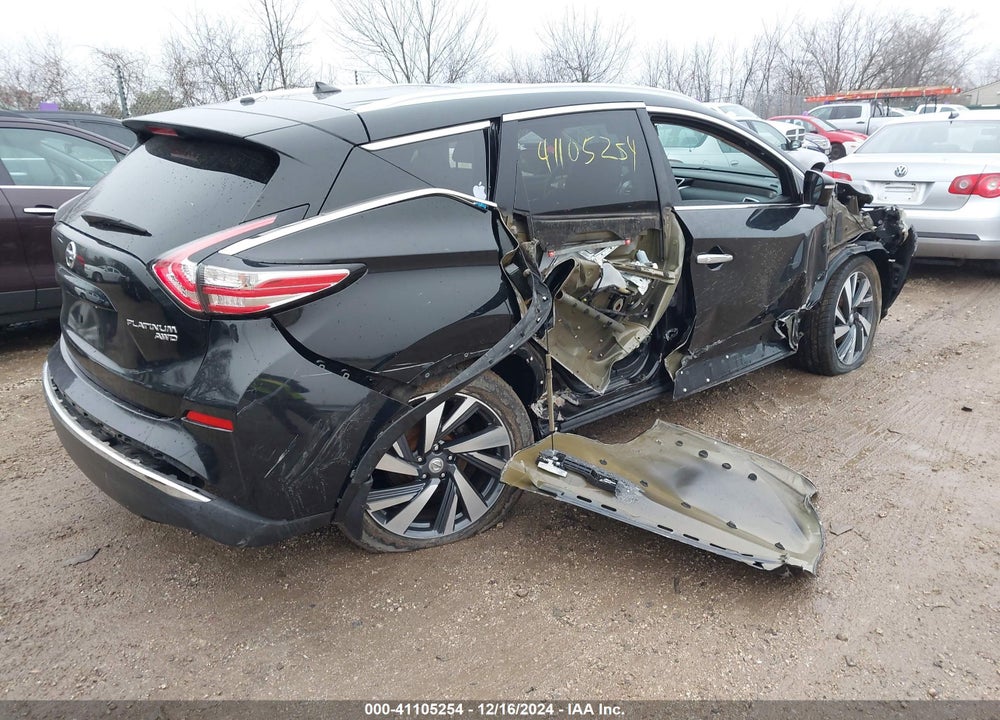 2015 NISSAN MURANO PLATINUM VIN: 5N1AZ2MH5FN256678