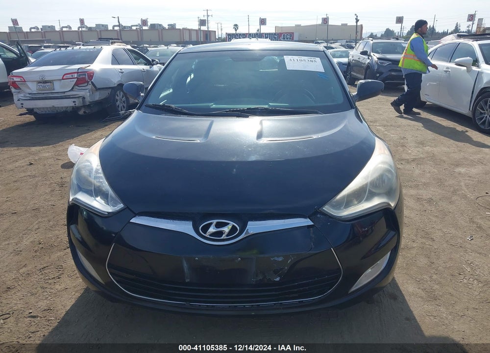 2013 HYUNDAI VELOSTER BASE W/BLACK VIN: KMHTC6AD0DU141377