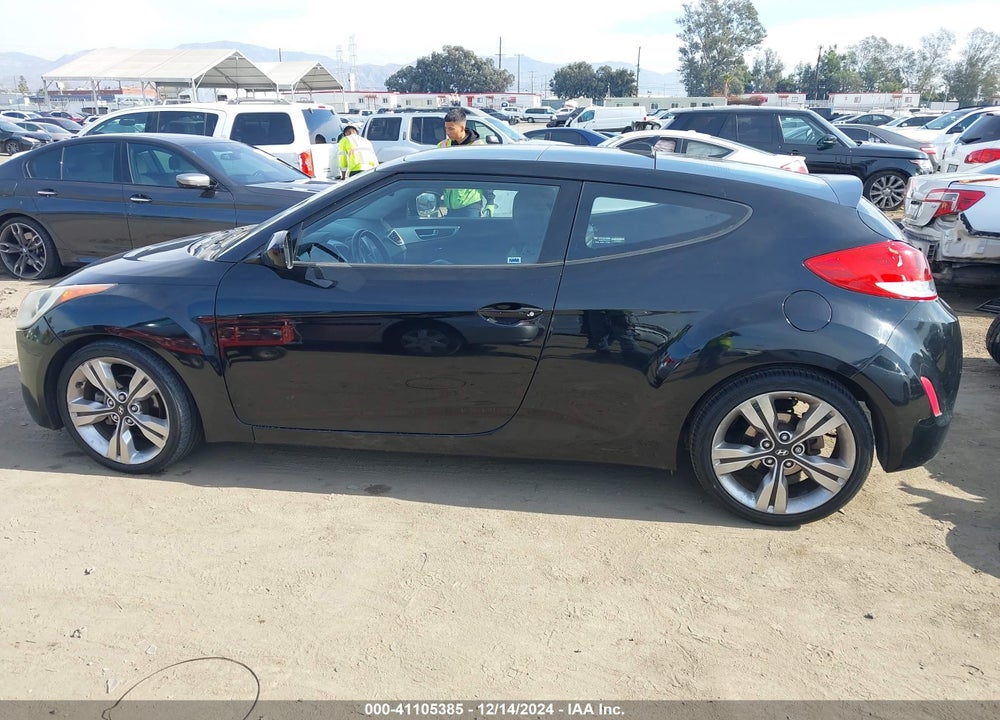 2013 HYUNDAI VELOSTER BASE W/BLACK VIN: KMHTC6AD0DU141377