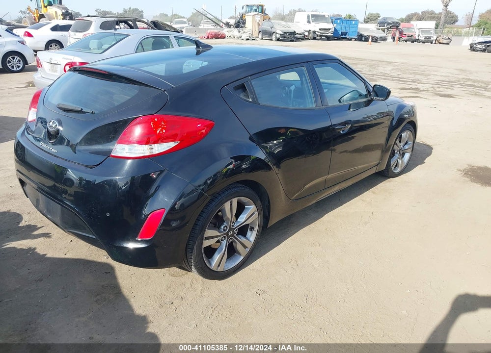 2013 HYUNDAI VELOSTER BASE W/BLACK VIN: KMHTC6AD0DU141377