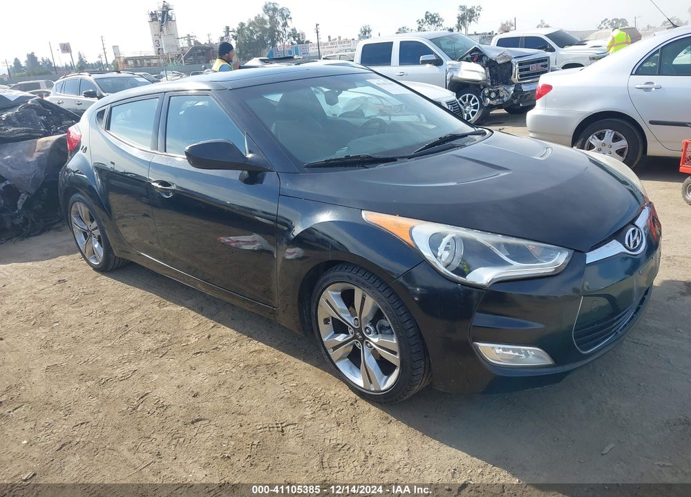 2013 HYUNDAI VELOSTER BASE W/BLACK VIN: KMHTC6AD0DU141377