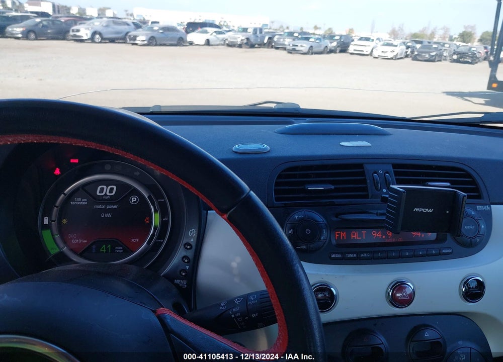 2015 FIAT 500E BATTERY ELECTRIC VIN: 3C3CFFGEXFT756564