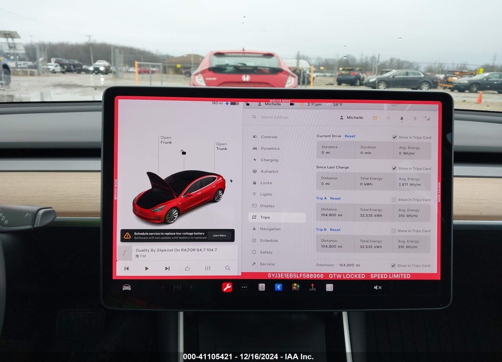 2020 TESLA MODEL 3 LONG RANGE DUAL MOTOR ALL-WHEEL DRIVE VIN: 5YJ3E1EB5LF588966