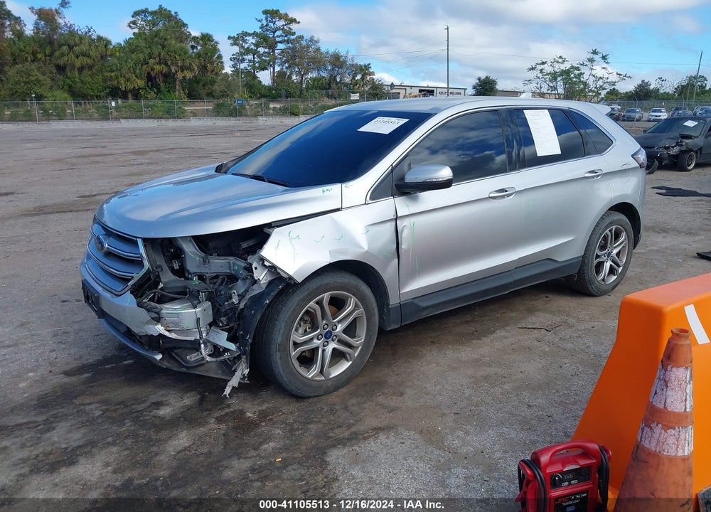 2016 FORD EDGE TITANIUM VIN: 2FMPK3K97GBB30125