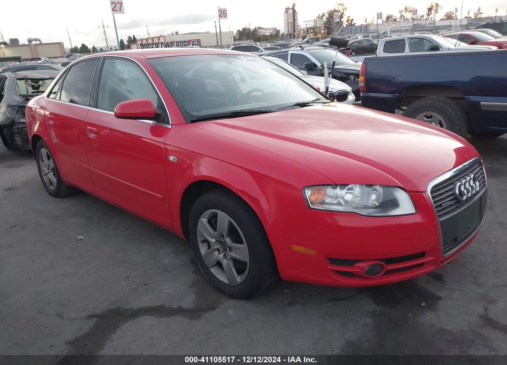 2006 AUDI A4 2.0T VIN: WAUDF78E86A261224