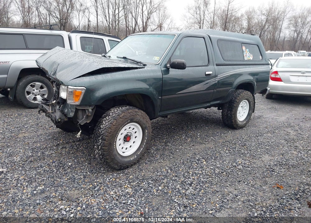 1993 TOYOTA PICKUP 1/2 TON SHORT WHLBSE DX VIN: 4TARN01P2PZ098969