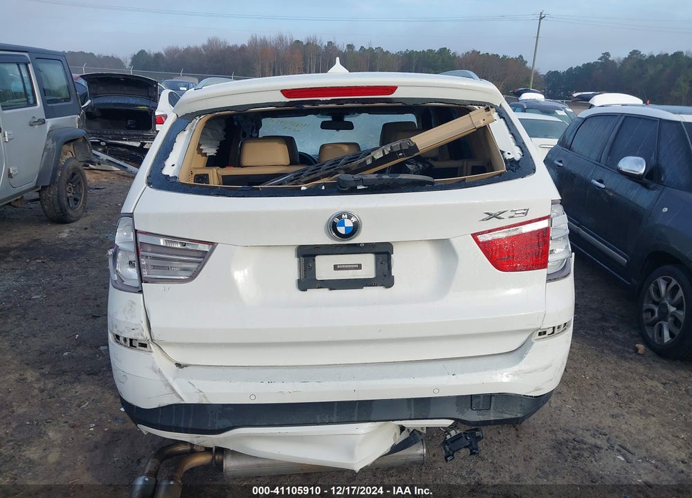 2015 BMW X3 XDRIVE28I VIN: 5UXWX9C51F0D55156