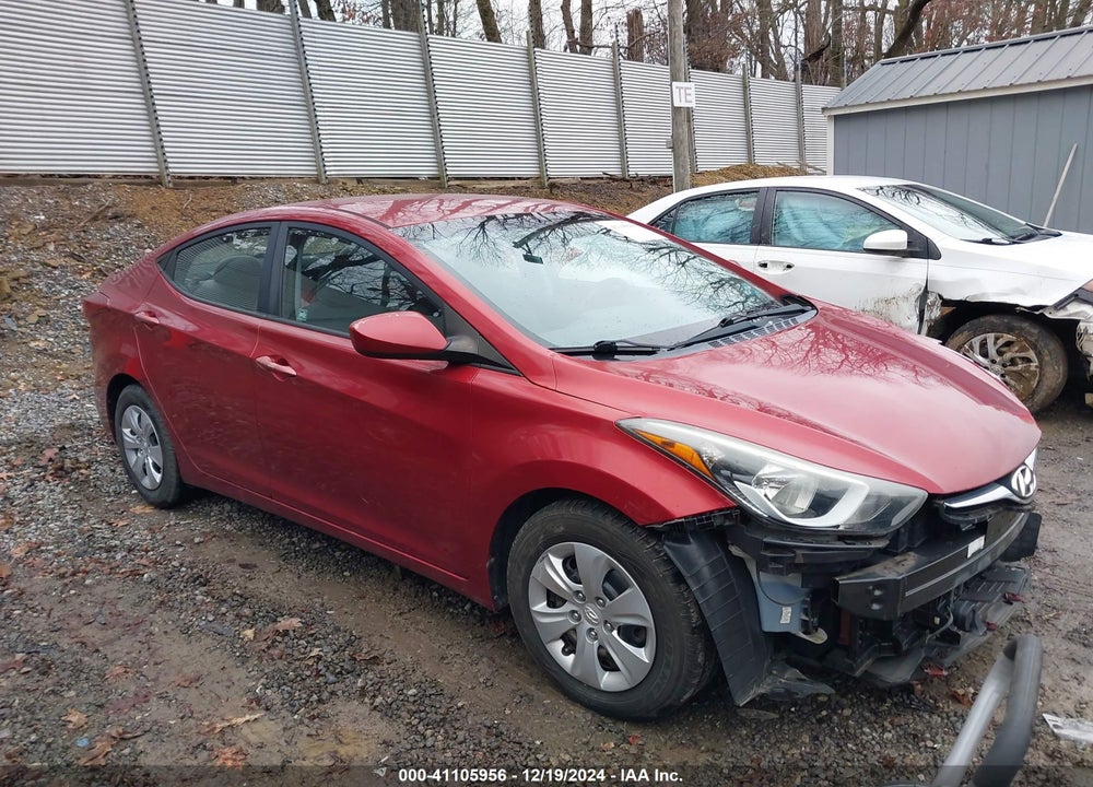 2016 HYUNDAI ELANTRA SE VIN: 5NPDH4AEXGH721046