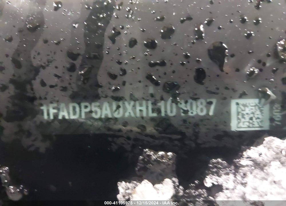 2017 FORD C-MAX HYBRID SE VIN: 1FADP5AUXHL101087