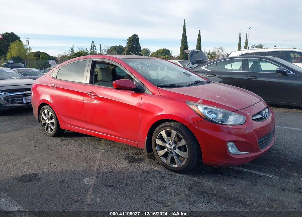 2013 HYUNDAI ACCENT GLS VIN: KMHCU4AE6DU328908